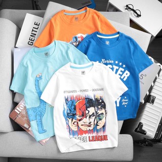 Áo thun bé trai ngắn tay Gap vải thun cotton mêm mịn size đại áo phông in hình khủng long