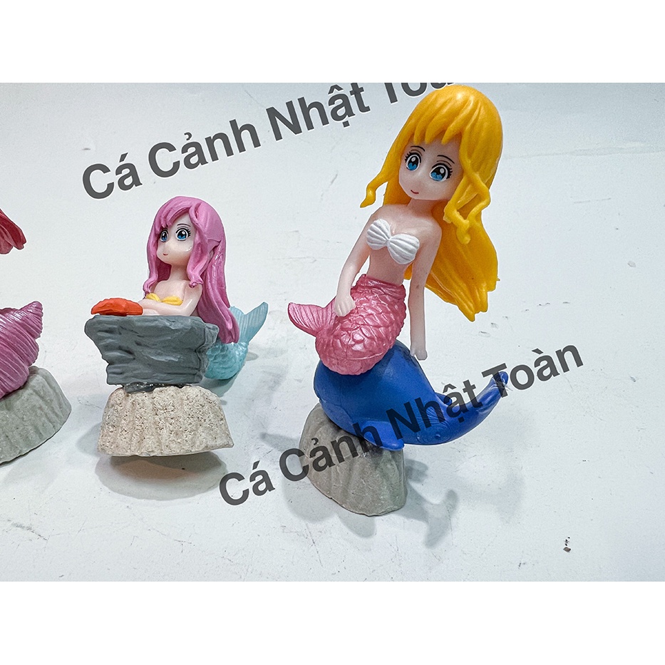 NÀNG TIÊN CÁ TRANG TRÍ BỂ CÁ, TIỂU CẢNH, NON BỘ CAO 6CM