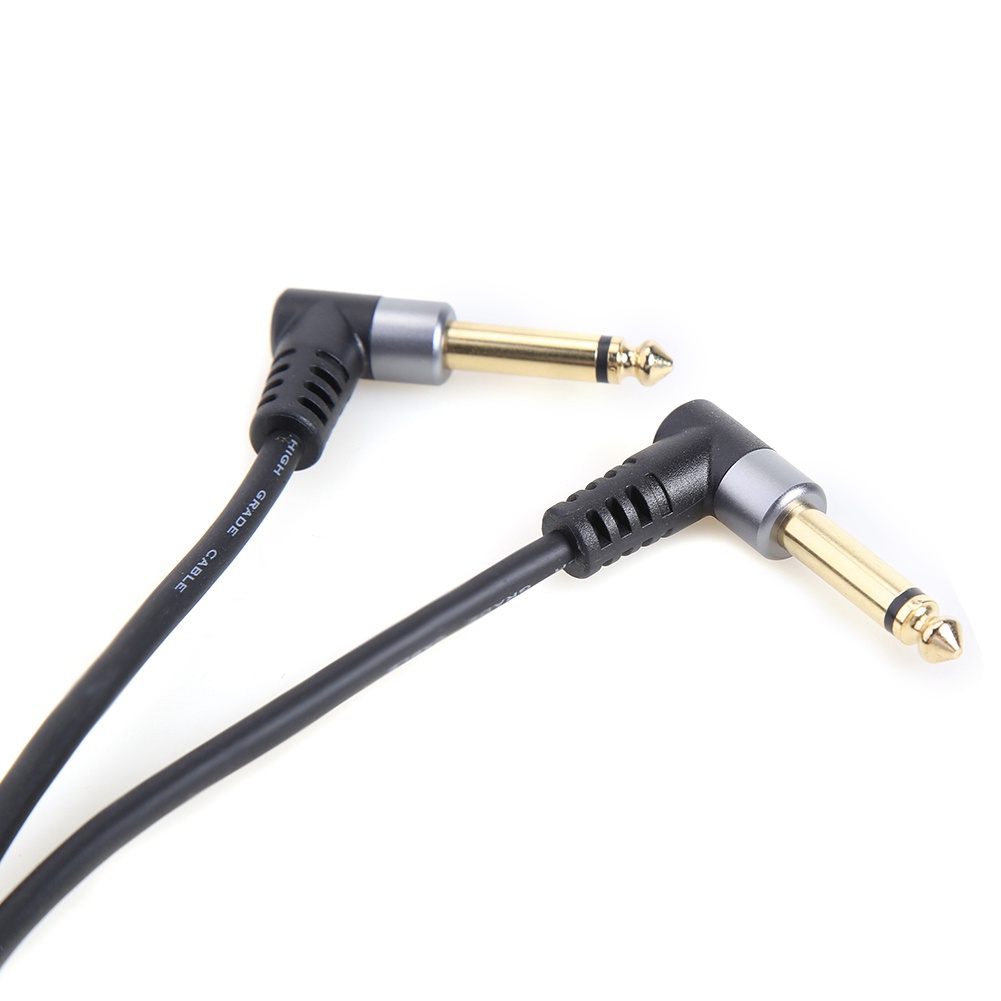 Dây Cáp Chữ Y 1 / 8 Inch Ổ Cắm Tách Âm Thanh 3.5mm Thành Hai Phích Cắm 6.35mm 1 / 4 Inch