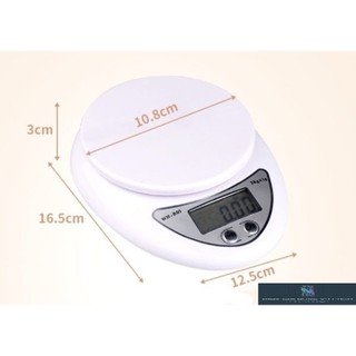 Cân điện tử (Cân tiểu ly) 5kg Electronic Kitchen Scale.