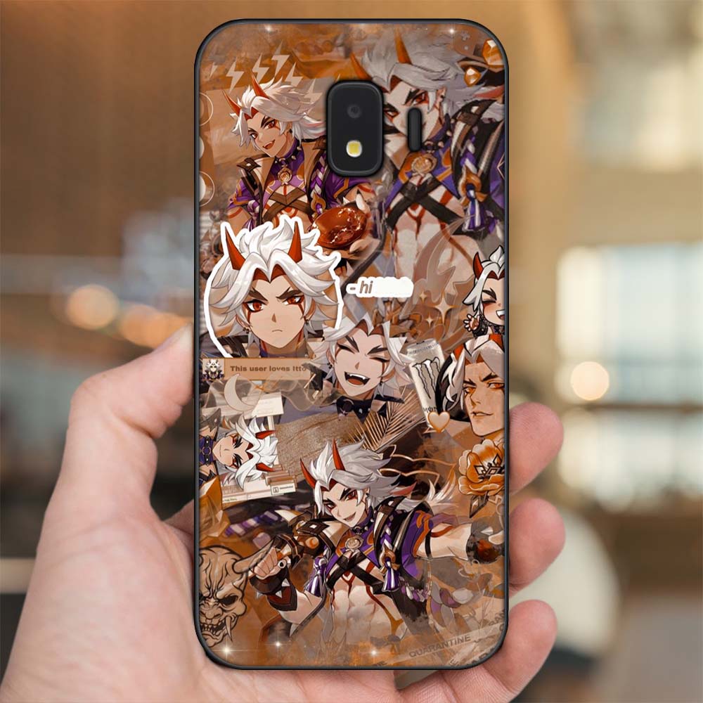 Ốp lưng Samsung J2 Core, J2 Pro 2018 viền đen in hình Arataki Itto Genshin Impact