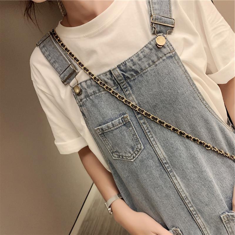 Quần Yếm Jean Dài Thời Trang Hàn Quốc Cho Nữ