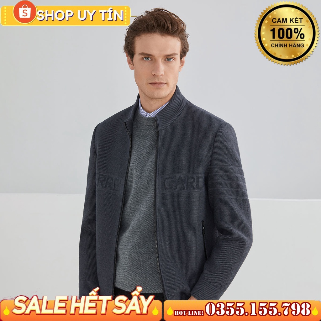 [ chống nhăn ] áo khoác Pierre Cardin chất liệu polyester 100%