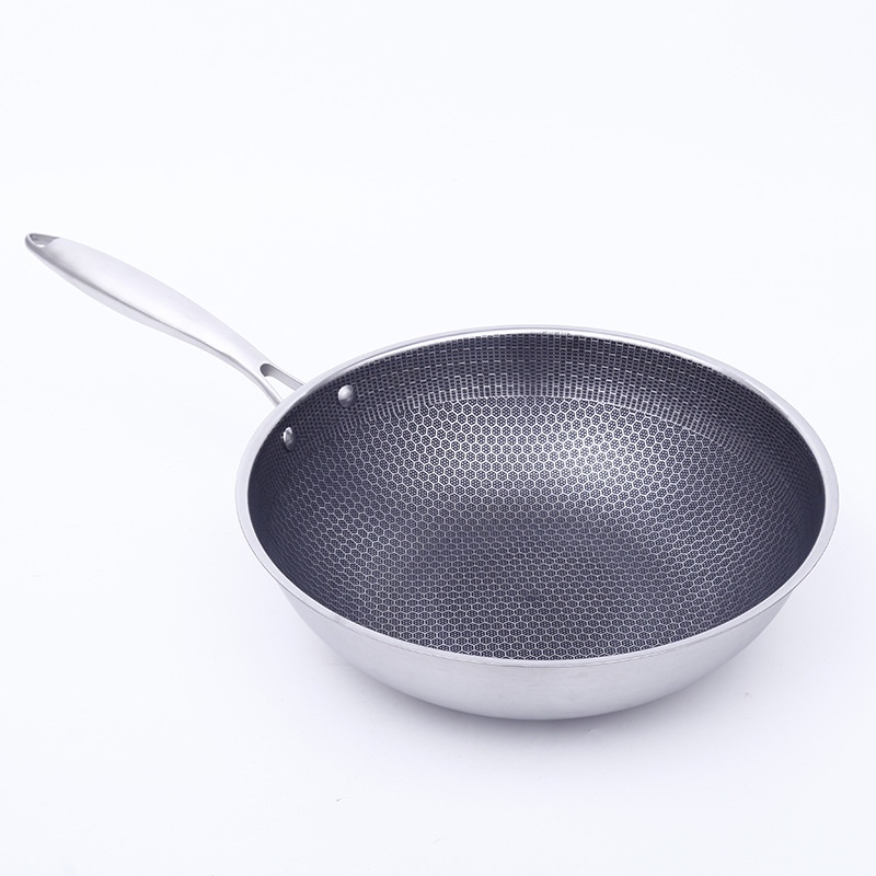 Chảo chống dính vân tổ ong, lòng sâu cao cấp G01, hàng nhập khẩu, đa năng, dùng cho mọi loại bếp