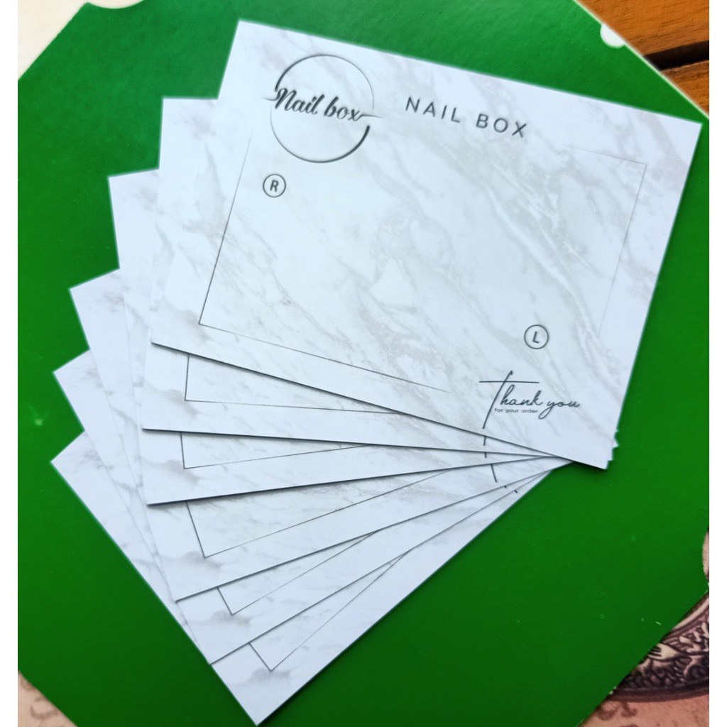 Bìa Giấy Nailbox - Thẻ Nail Box - Tag Gắn Móng Tay Giả Giá Rẻ