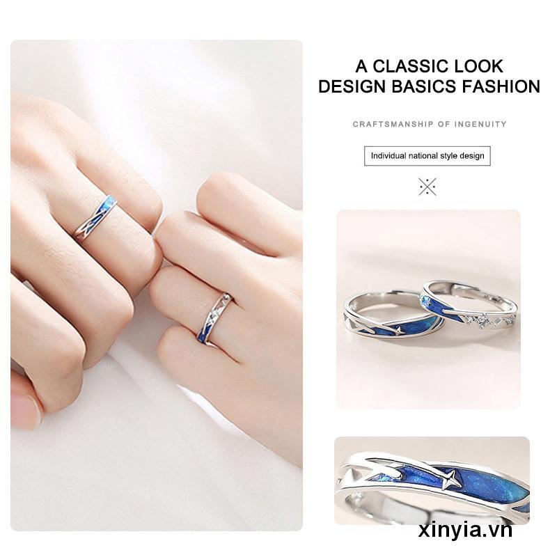 Nhẫn đeo tay có thể đIều chỉnh kích cỡ hình sao băng