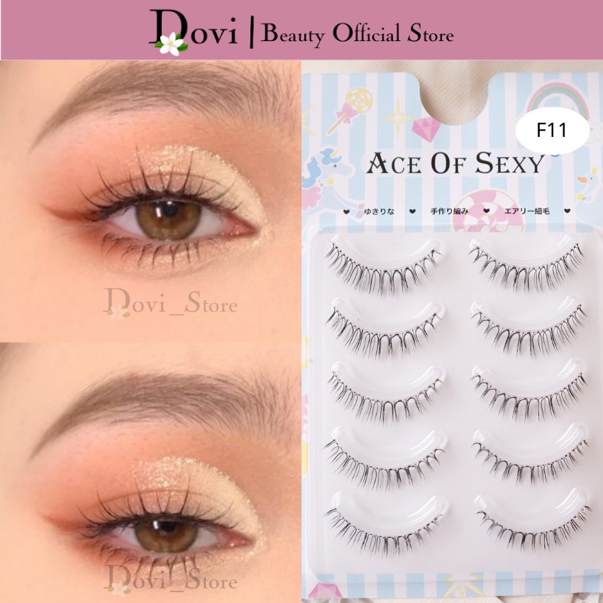 Mi Giả Gân Trong Tự Nhiên Trang Điểm Mắt Phong Cách Mi Anime, Lông Mi mlen diary