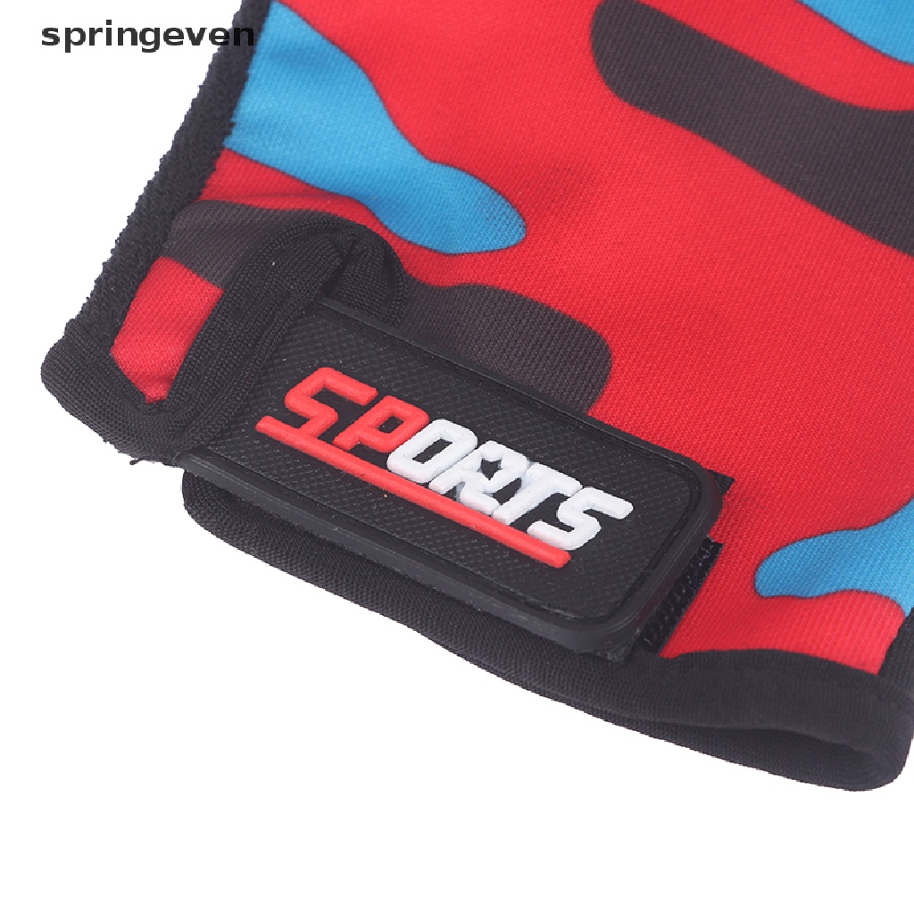 Găng Tay Nửa Ngón Co Giãn Chống Trượt Dành Cho Trẻ Em