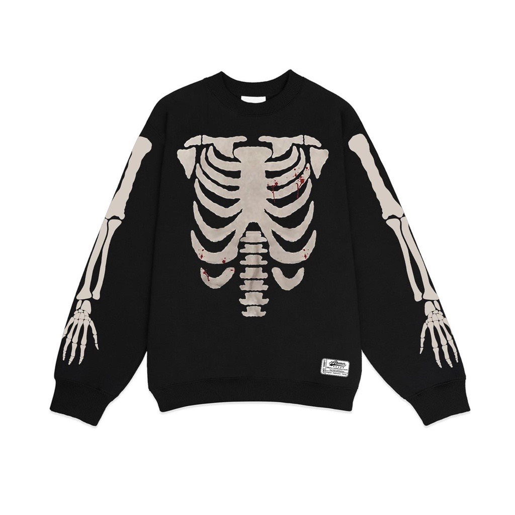 Áo Sweater Athannor Chất Vải Nỉ Bông Cotton Mẫu Khung Xương