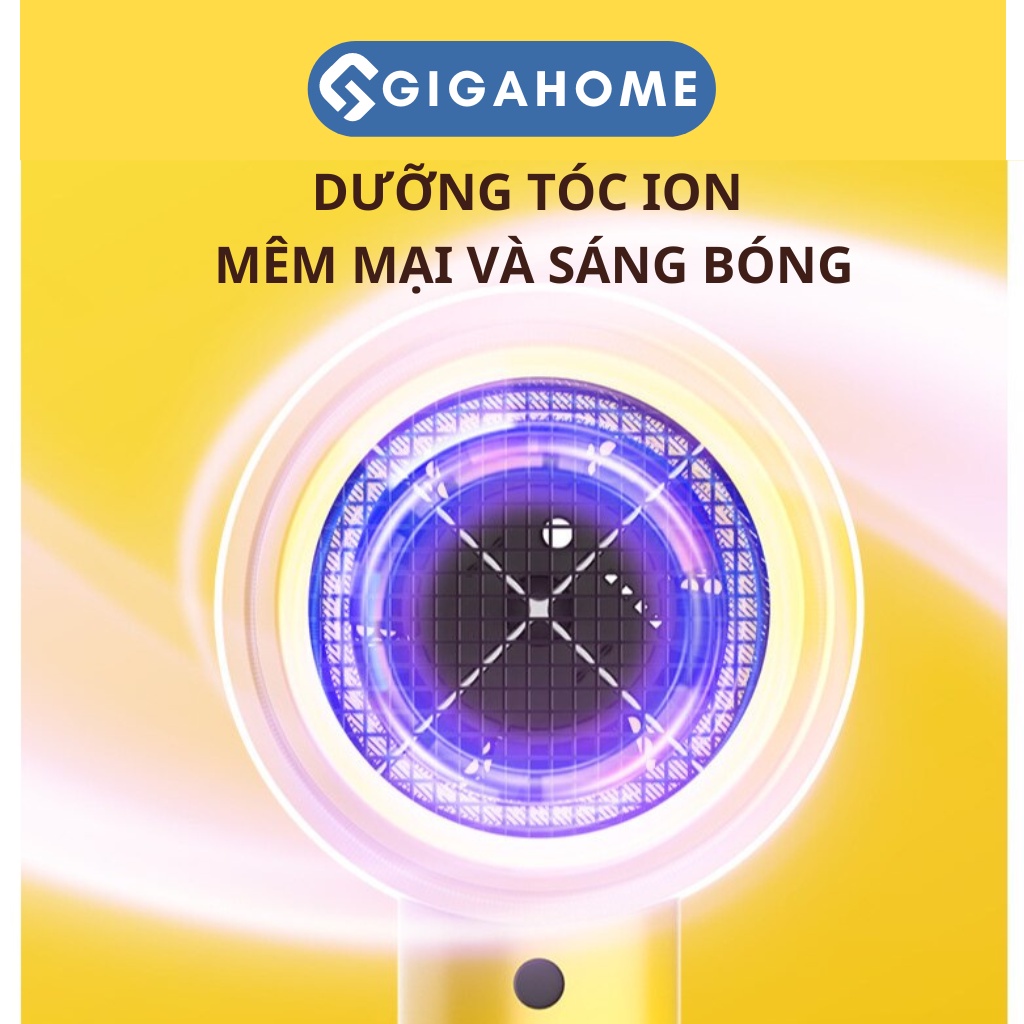 Máy Sấy Tóc Nóng Lạnh 3 Chế Độ Gió, 2 Chế Độ Sấy Hình Vịt Vàng GIGAHOME 10912