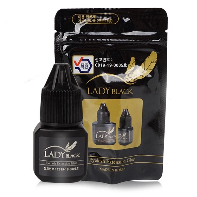 Keo nối mi Lady Black Hàn Quốc 5ml không cay nóng