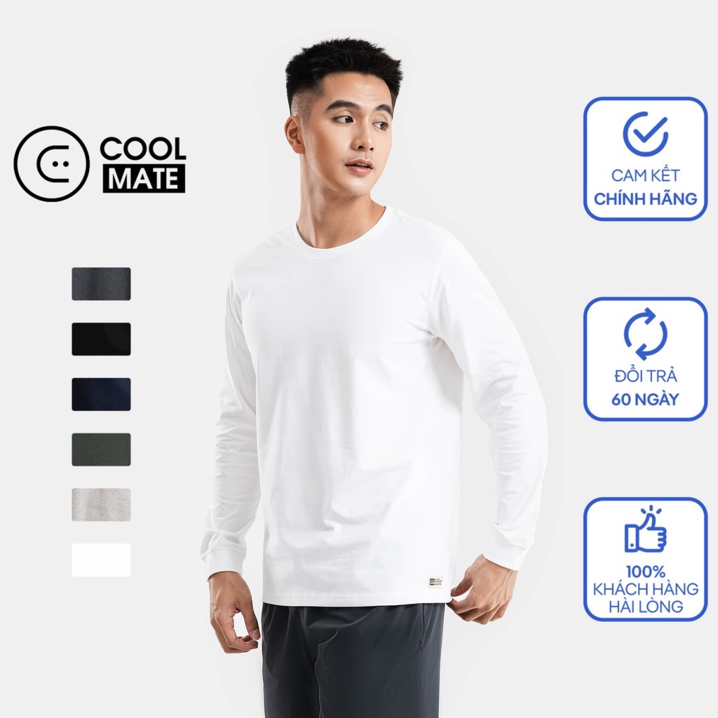 Coolmate Áo dài tay cotton compact thu đông chống nhăn V2