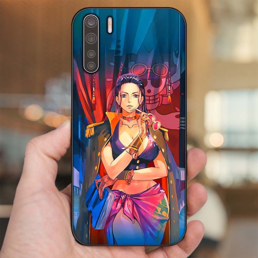 Ốp lưng Oppo A91, Reno 3 viền đen in hình Nico Robin One Piece Đảo Hải Tặc