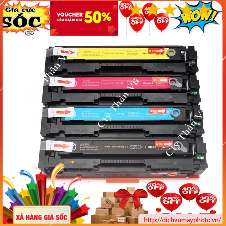 Hộp mực CF400A/CF540A/CRG-045/054-BK dùng cho máy in HP Color LaserJet Pro M252/M254 Color LaserJet 