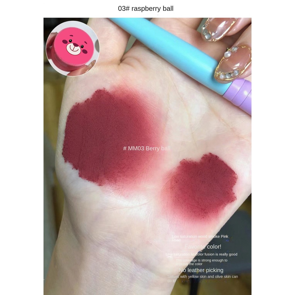 Son Lì CAPPUVINI Chống Nước Lâu Phai Thiết Kế Vỏ Son Hình Động Vật Xinh Xắn