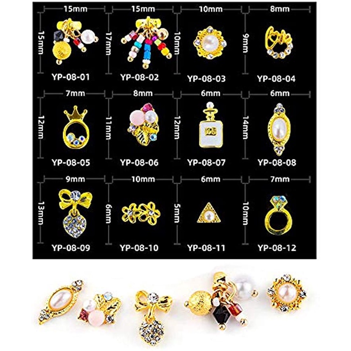 Phụ Kiện Đá 3D Nhiều Màu Sắc Trang Trí Móng Tay Nghệ Thuật JP5