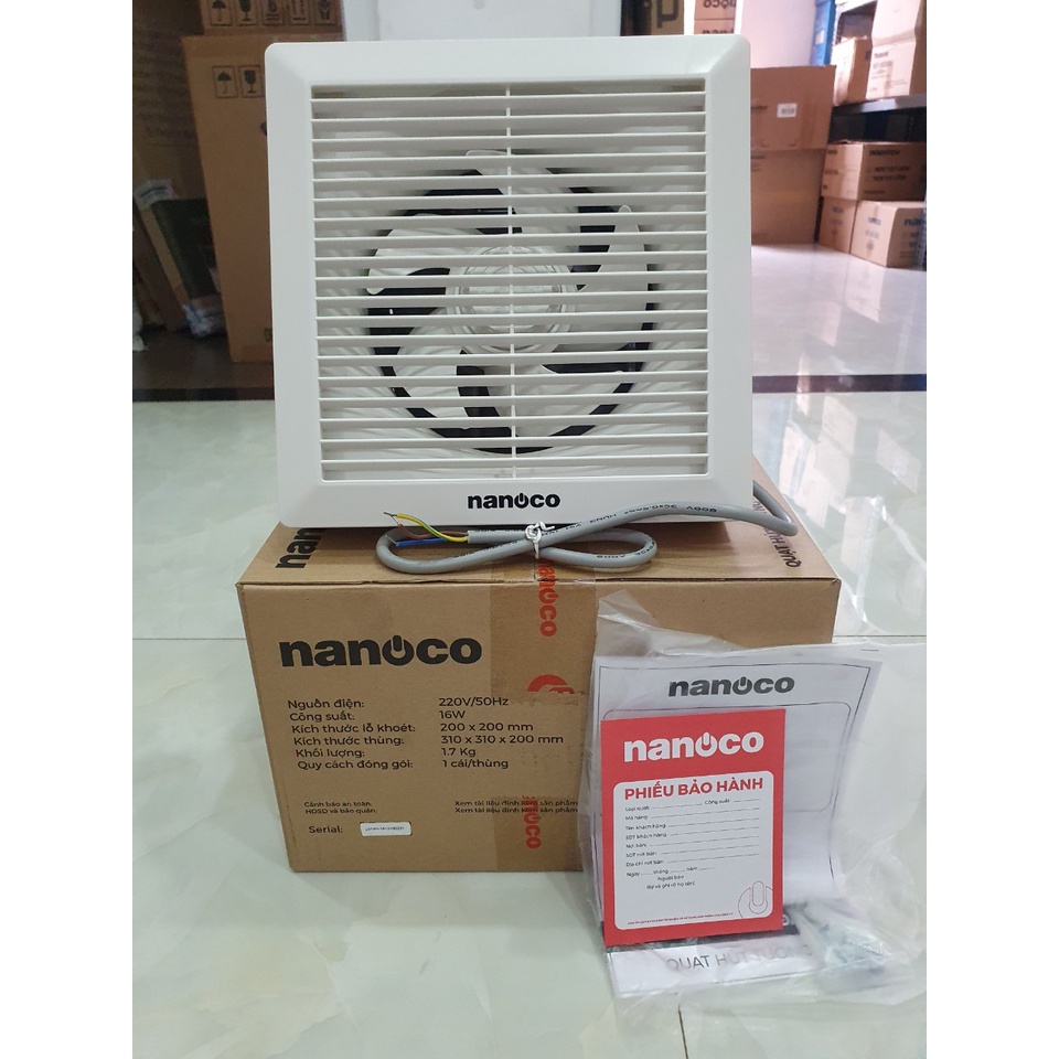 Quạt hút gắn tường Nanoco NWV2520/NWV1520/NWV2020