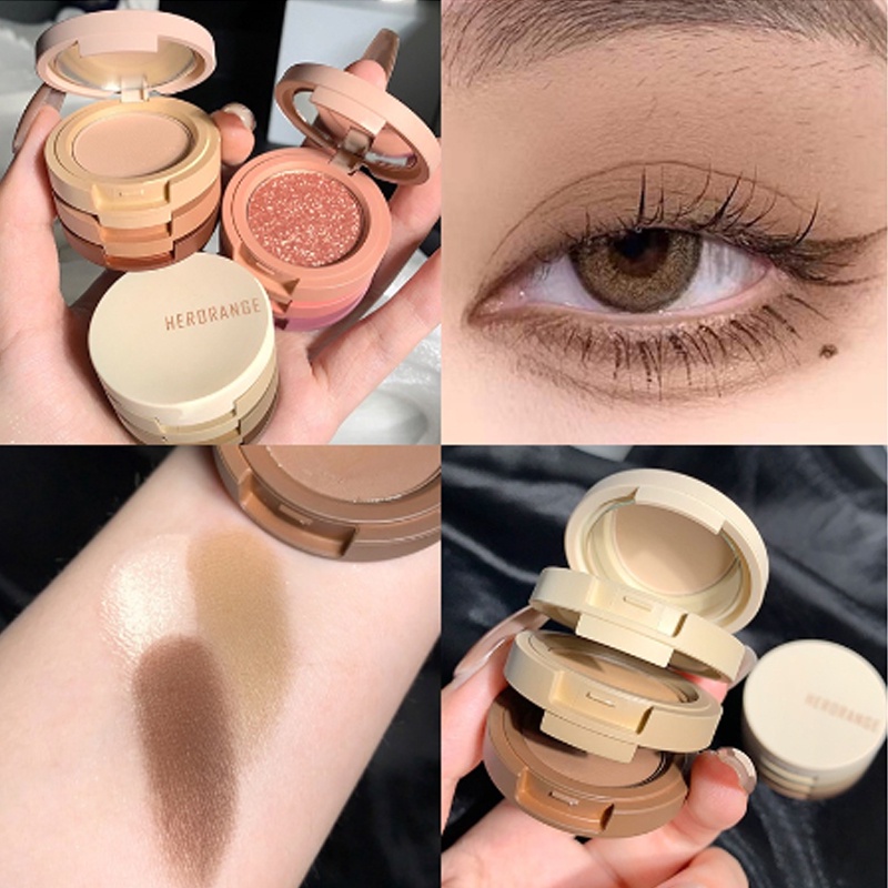 Phấn Mắt Nhũ Lì 3 Tầng HERORANGE