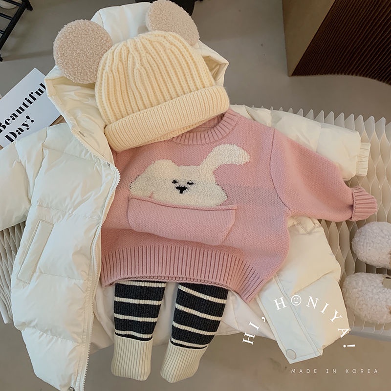 Áo Sweater In Hoạt Hình Phong Cách Hàn Quốc Thời Trang Thu Đông 2022 Cho Bé Gái