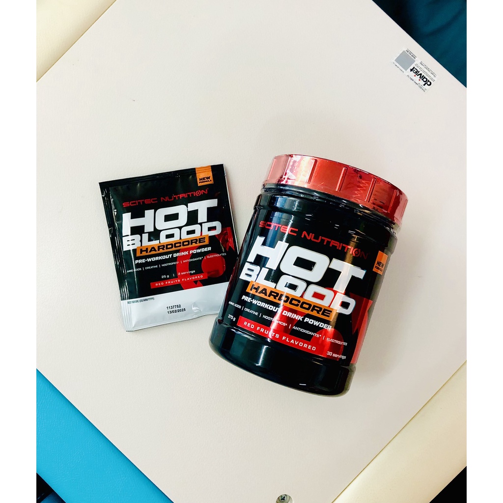 HOT BLOOD PRE WORKOUT SCITEC NUTRITION - TĂNG SỨC MẠNH - WSPT