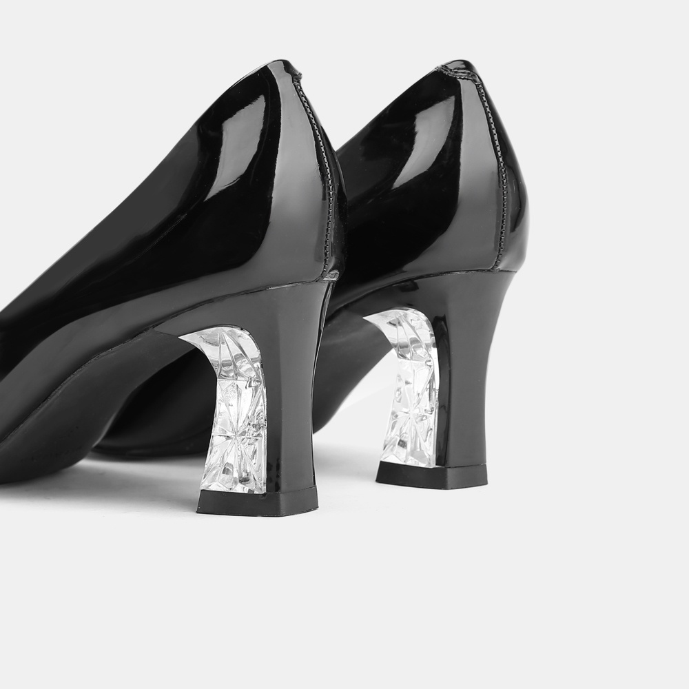 Giày cao gót nữ mũi nhọn phối gót meca cao 7p GB BQ0287