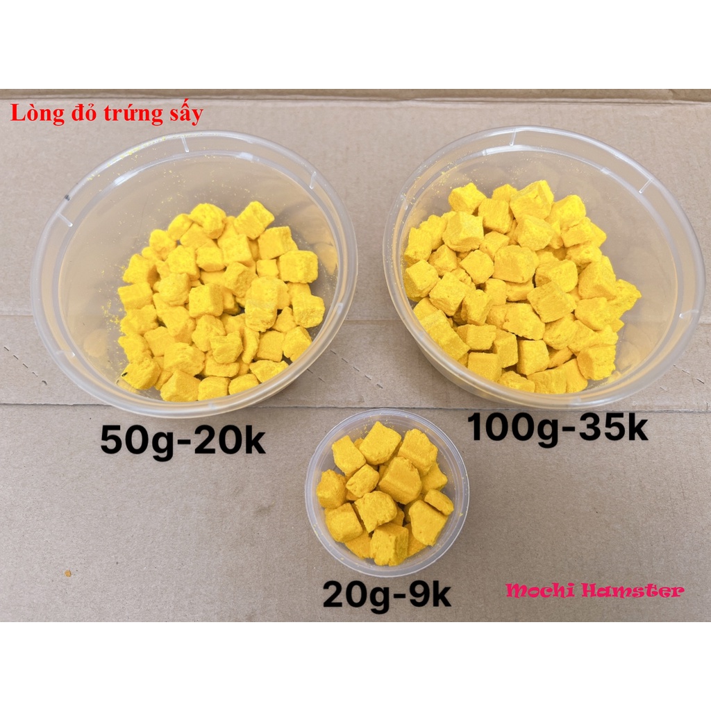Lòng đỏ trứng gà sấy cho hamster