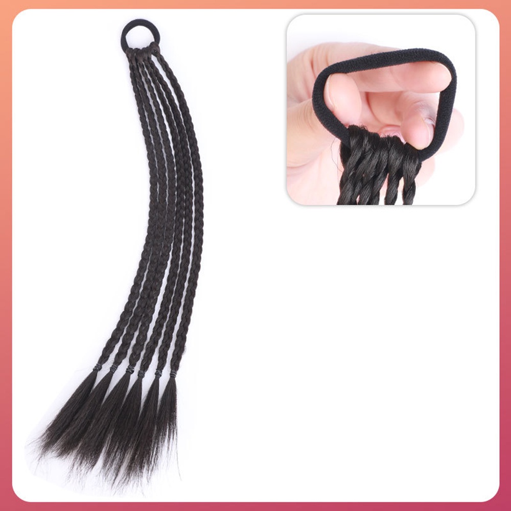 Bím Tóc Giả Qipin Y2K Co Giãn Nhiều Màu Sắc Bắt Sáng Phong Cách Hip Hop