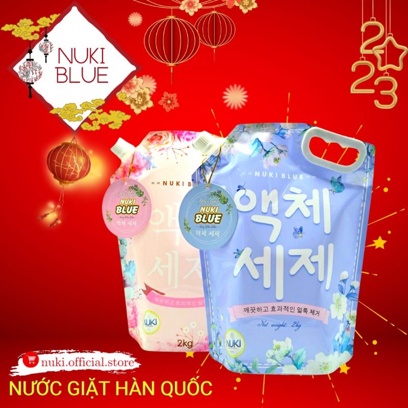 Hoả tốc hn nước giặt blue hàn quốc 2000ml hương thảo mộc nước hoa chính - ảnh sản phẩm 1