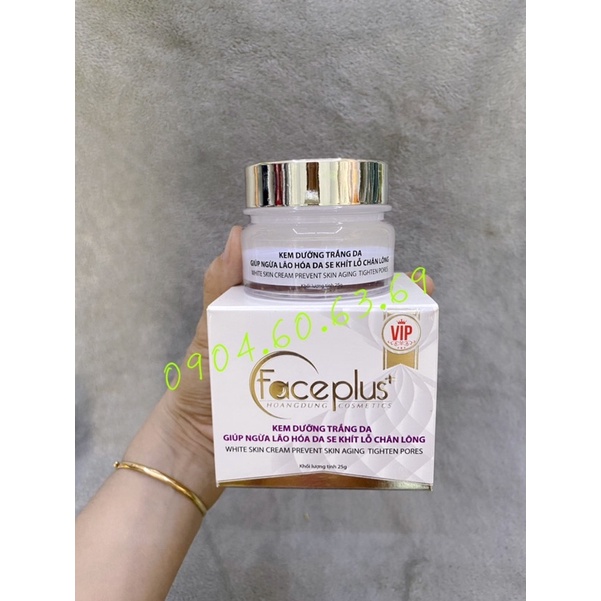 Kem FACEPLUS 25g Dưỡng Trắng Da-Giúp Ngừa Lão Hoá Da-Se Khít Lỗ Chân Lông FACE PLUS