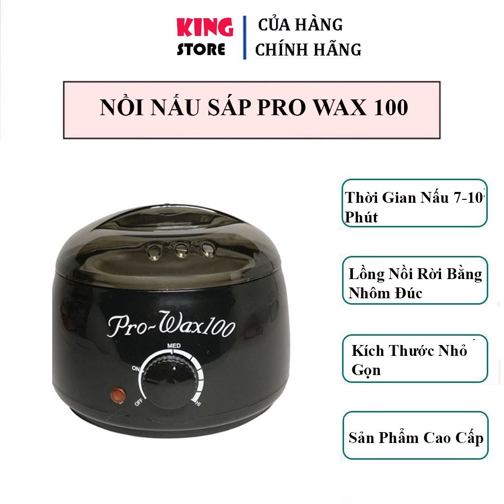 Nồi Nấu Sáp Pro Wax 100 Loại 1, Nồi nấu sáp wax lông nách, tay chân, ria mép, wax bikini