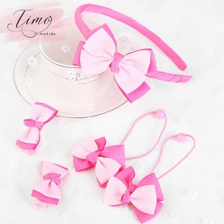 Set bờm kẹp dây buộc tóc 7 món Timokids B01 xinh xắn dễ thương cho bé