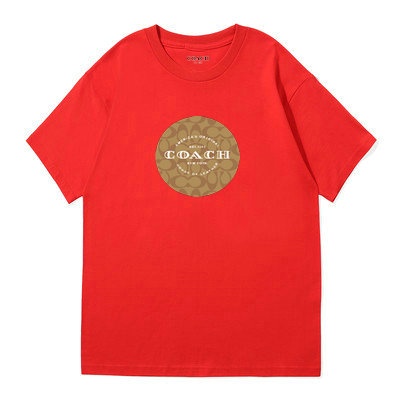 Áo Thun cotton Ngắn Tay Cổ Tròn In logo Thời Trang Cho Nam Nữ