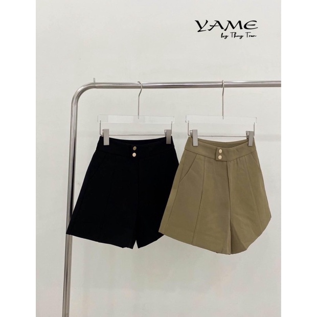 (100% hình thật do shop chụp) {YAME BY THUY TRAN} QUẦN SHORT LƯNG CAO CÓ NÚT (Q13)