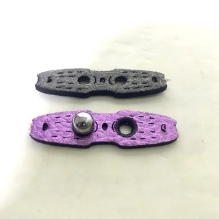 Miếng Da GZK Tím 3 Lỗ Size từ bi 6 - 7 -8