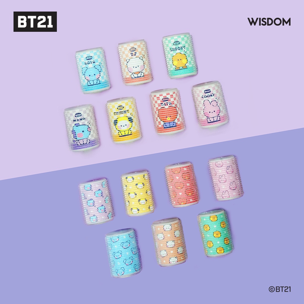 BT21 minini Cuộn Tóc 2 Cái