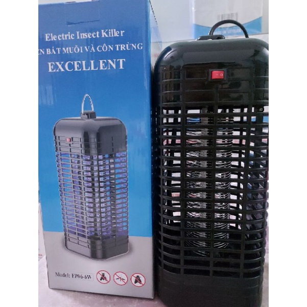 Đèn bắt muỗi ruồi dĩn -  bóng FSL 6W Excellent có công tắc