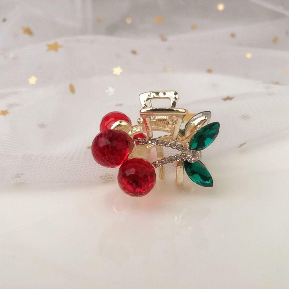 Kẹp Càng Cua Mini Hình Quả Cherry Dễ ThươngDây Buộc Tóc Xinh Xắn Dành Cho Nữ