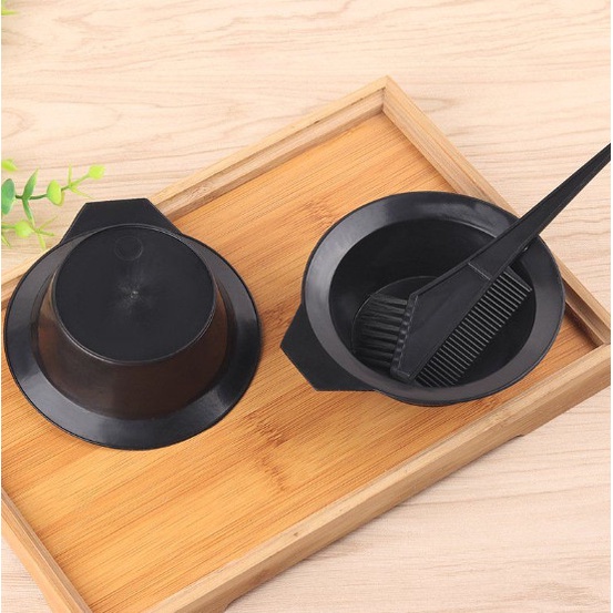Dụng Cụ Trộn Thuốc Nhuộm Tóc , Bát Nhựa Trộn Nhuộm Tốc Kèm Lược