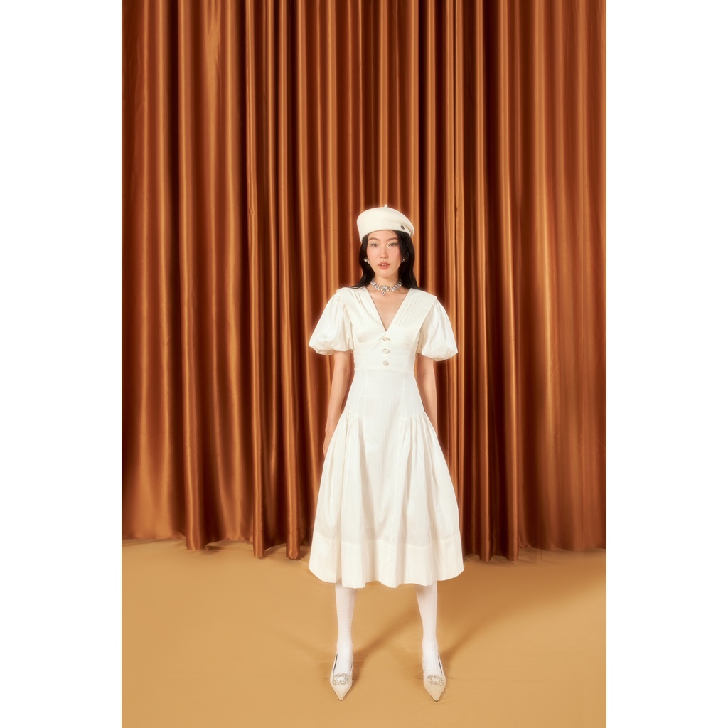 KAIA | Đầm dáng dài thiết kế cổ chữ V - Shayla Midi Dress