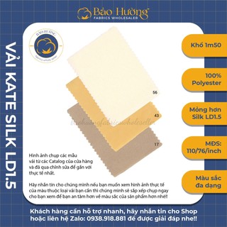 Vải Kate Silk Lạc Đà _  Khổ 1m50 _ Phần C