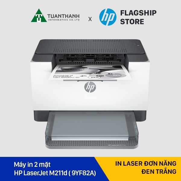 Máy in HP Laser 2 mặt trắng đen HP LaserJet M 211d 9YF82A, đảo mặt tự động - Chính hãng