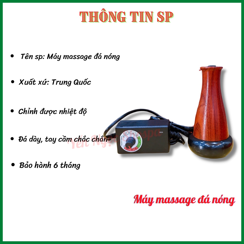 Máy massage đá nóng điện | Cốc nhiệt đá massage body đả thông kinh lạc | Máy đá nóng massage body