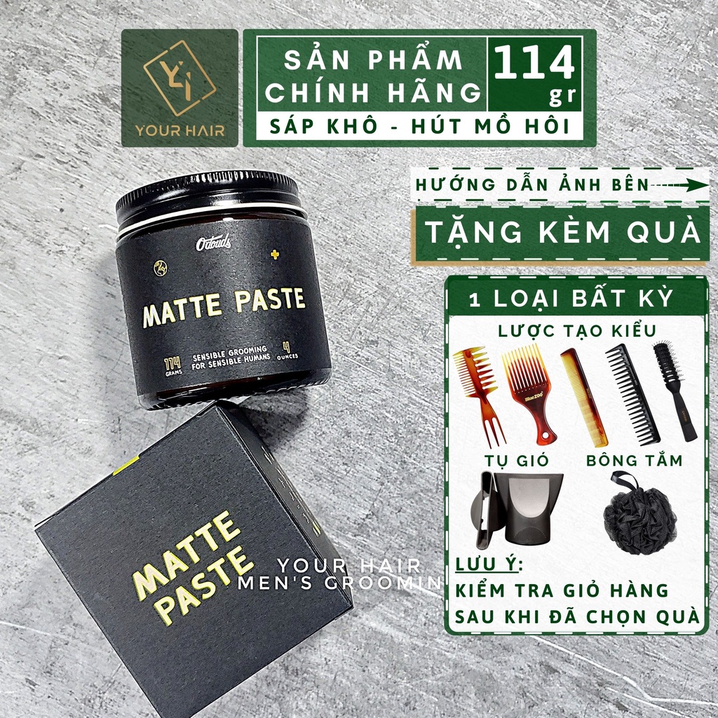 Sáp tạo kiểu O'douds Matte Paste 114 gram | Chính hãng bản mới nhất