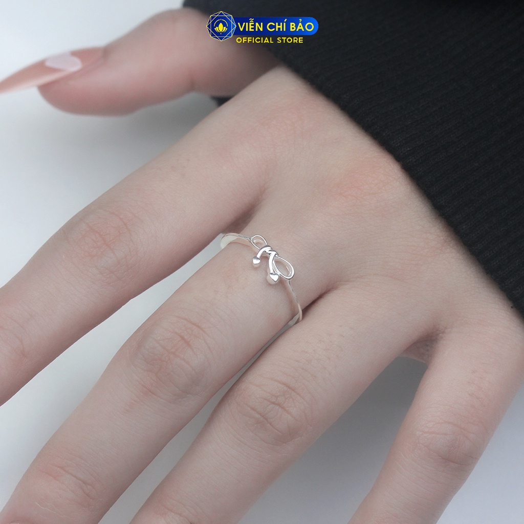 Nhẫn bạc nữ hình nơ chất liệu bạc 925 thời trang phụ kiện trang sức nữ Viễn Chí Bảo N400255