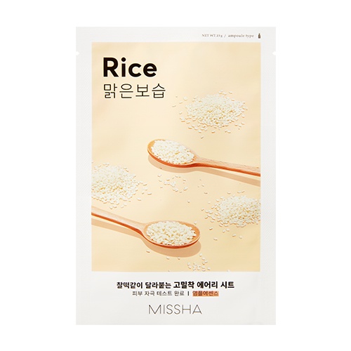 Missha airy fit sheet mask 12 types 1ea 19g