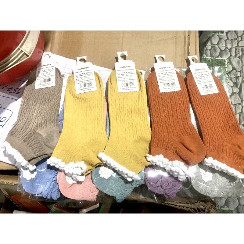 TẤT NỮ CỔ NGẮN chọn màu ib shop  HÀNG VIỆT NAM XUẤT KHẨU.CHỐNG HÔI CHÂN