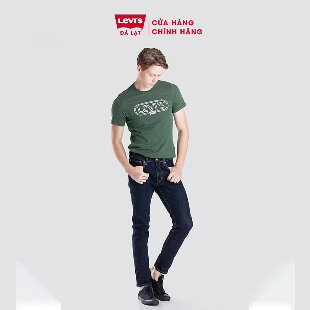 Quần jeans nam dài màu xanh đen Levi's 512 Slim Taper Fit Men 28833-0118 Thiết kế trẻ trung, hiện đại