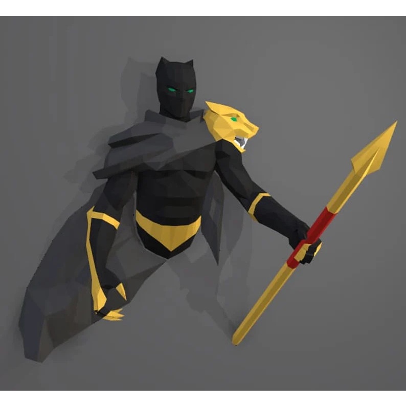 Mô Hình King Black Panther | Papercraft DIY | Mô hình giấy