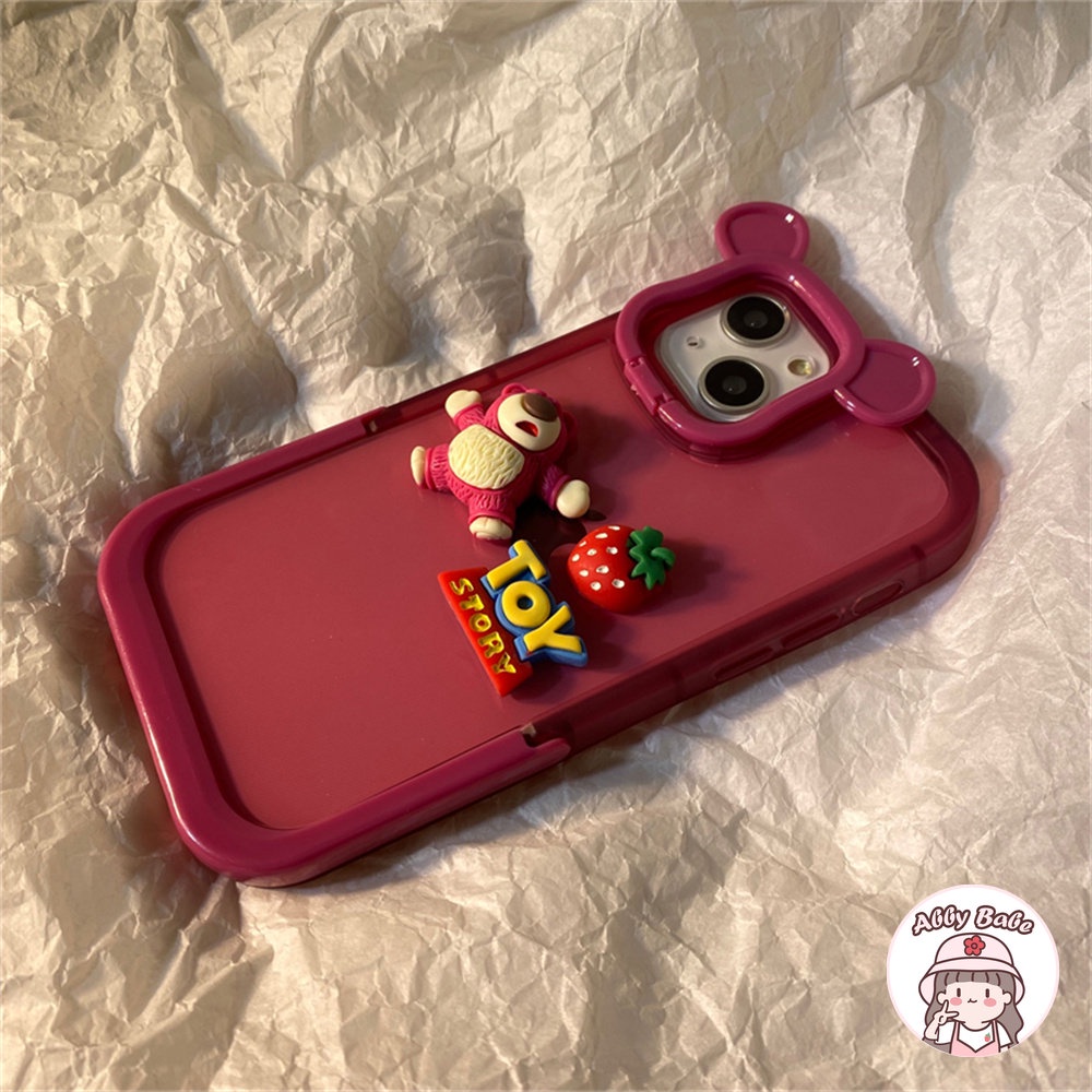 Ốp Điện Thoại TPU Mềm Chống Mồ Hôi Hình Tai Gấu 3D Cho Iphone 14 Pro Max 11 7Plus 13 12 11 Pro Max X XS