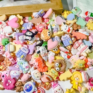 Charm slime, sticker 3D, charm bánh kẹo gắn ốp điện thoại, phụ kiện học sinh mẫu ngẫu nhiên